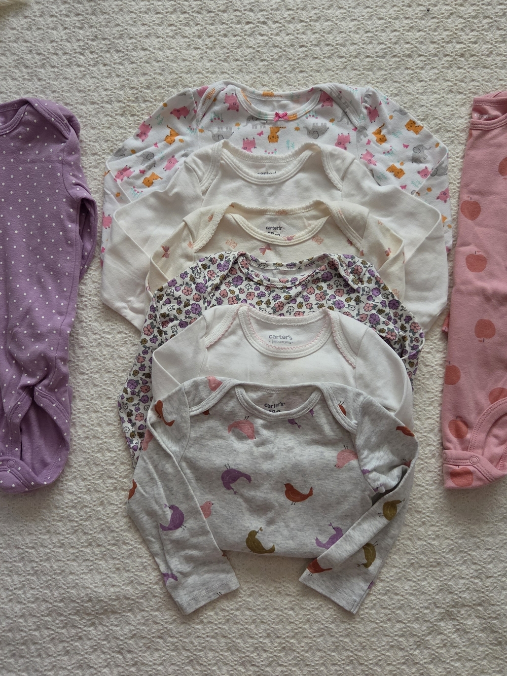 Carter's Multi-Color Baby One-Piece Bodysuits - Floral & Animal Prints Set Of 8